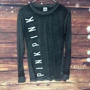 PINK Victoria's Secret Charcoal Tee